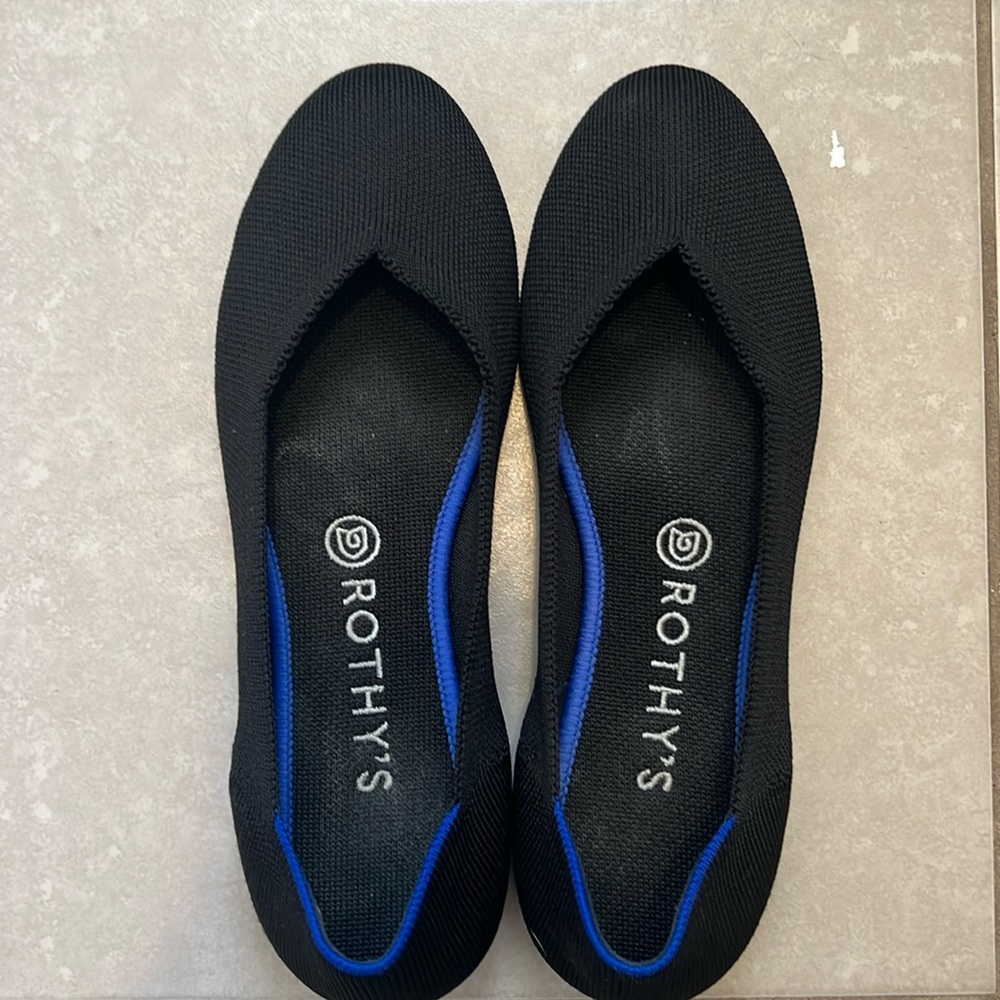 Rothy's Black and Blue Women's Shoes